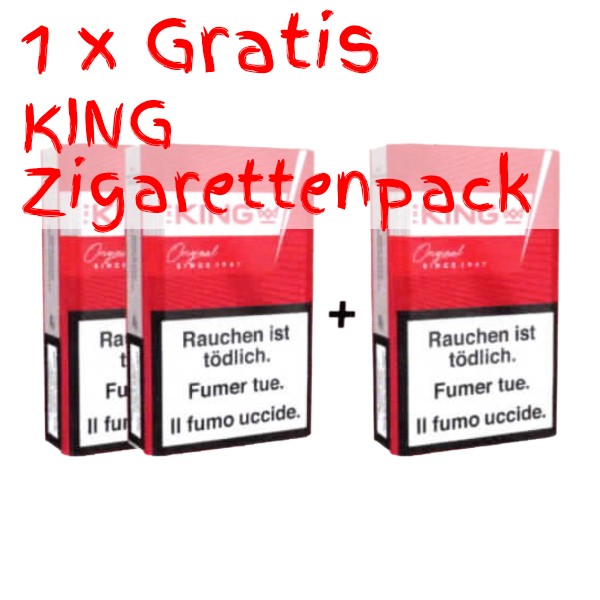 GRATIS EXTRA KING ROT ZIGARETTEN PACK