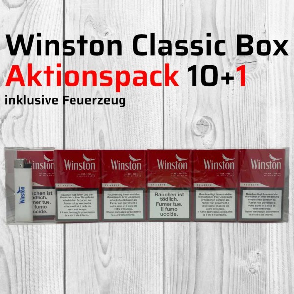 WINSTON CLASSIC BOX 10+1 INKL. FEUERZEUG