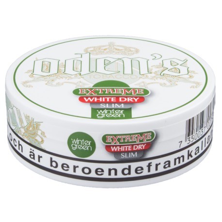 ODENS EXTREME SLIM WINTERGREEN WHITE DRY